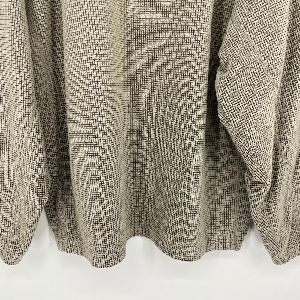 Time Out Indiana University Hoosiers Waffle Knit Sweatshirt Mens Large Taupe Vtg - Picture 12 of 13